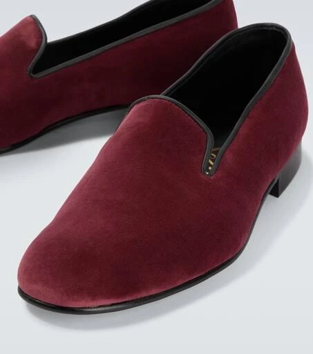 George Cleverley Albert velvet loafers 3