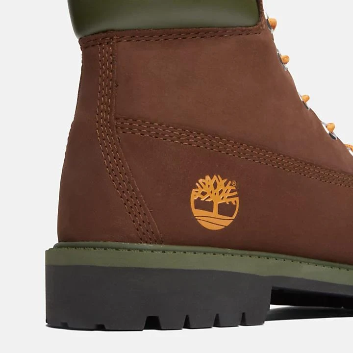 Timberland Timberland® Premium 6 Inch Boot for Junior in Brown/Orange 7