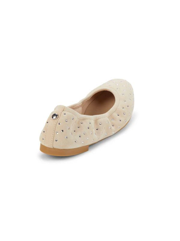 Stuart Weitzman Bling Embellished Suede Ballet Flats 3
