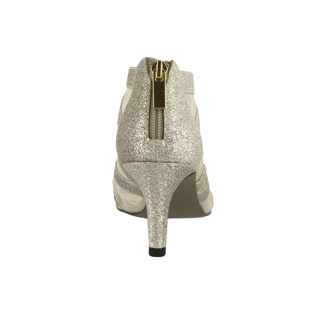 Easy Street Dazzle Glitter Peep Toe Evening Pumps 3