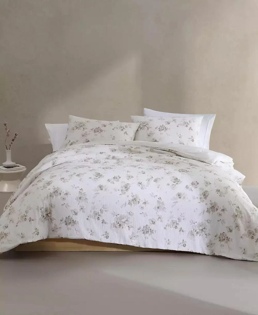 Calvin Klein CLOSEOUT! Eternity Floral Cotton Gauze 3-Pc. Comforter Set