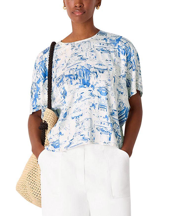 Whistles Rome Print Blouse