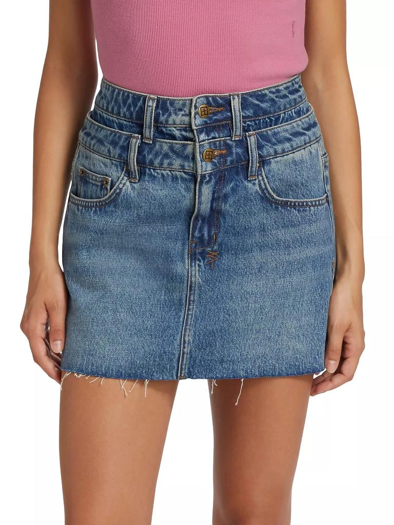 Ksubi Model Rework Denim Miniskirt 3