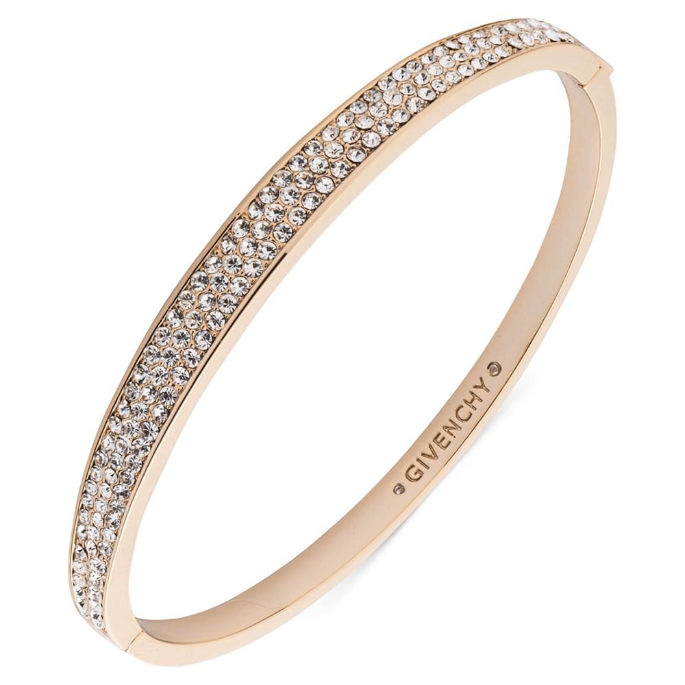 Givenchy Gold-Tone Pavé Crystal Bangle Bracelet