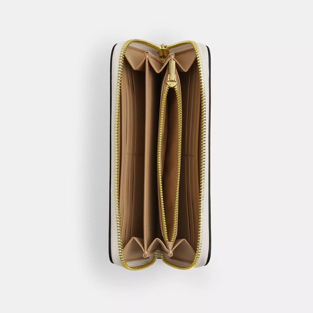 Coach Long Zip Around Wallet With Strawberry Print - Wallets