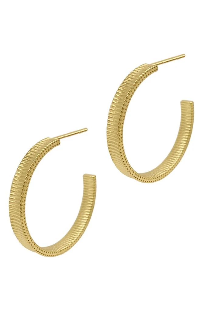 ADORNIA Ripple 38mm Hoop Earrings 1