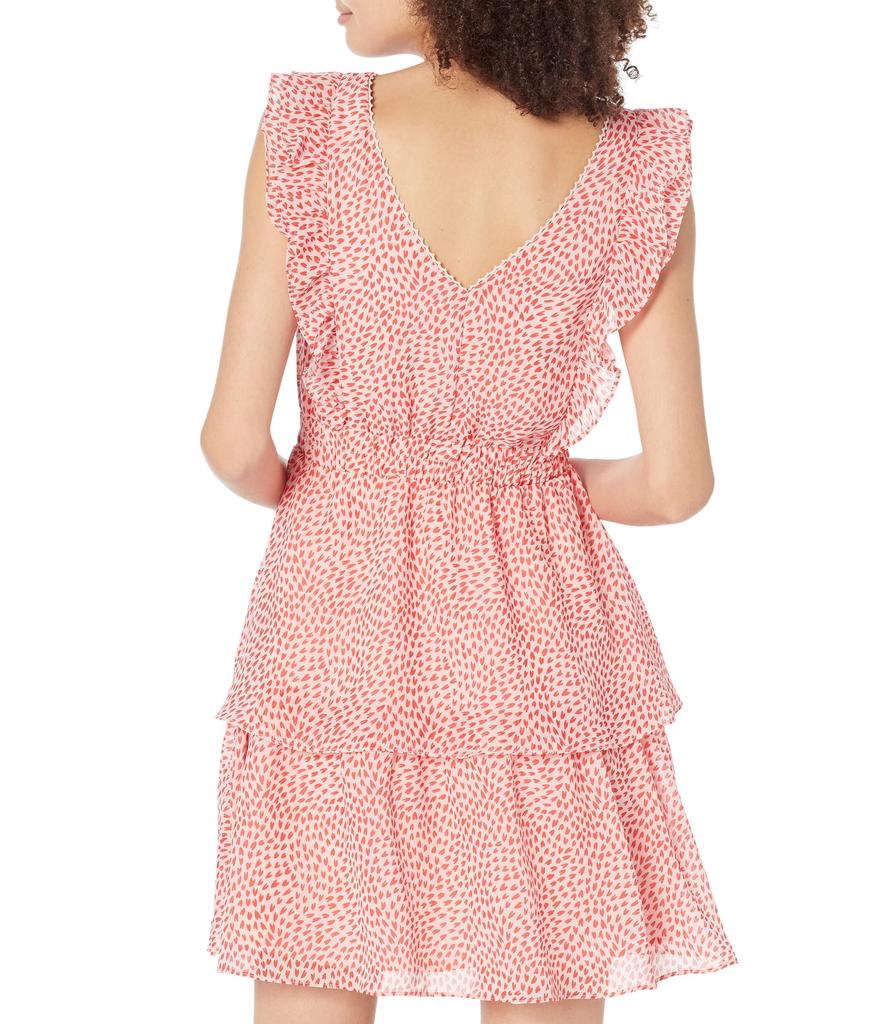 Betsey Johnson Queen of Hearts Chiffon Mini Dress