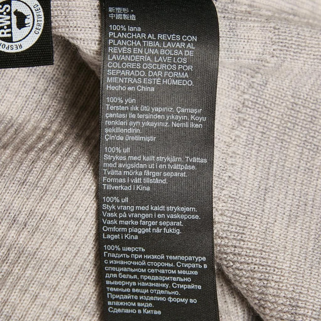 ALL SAINTS All Saints Grey Marl Wool Rib Knit Open Front Cardigan S 8