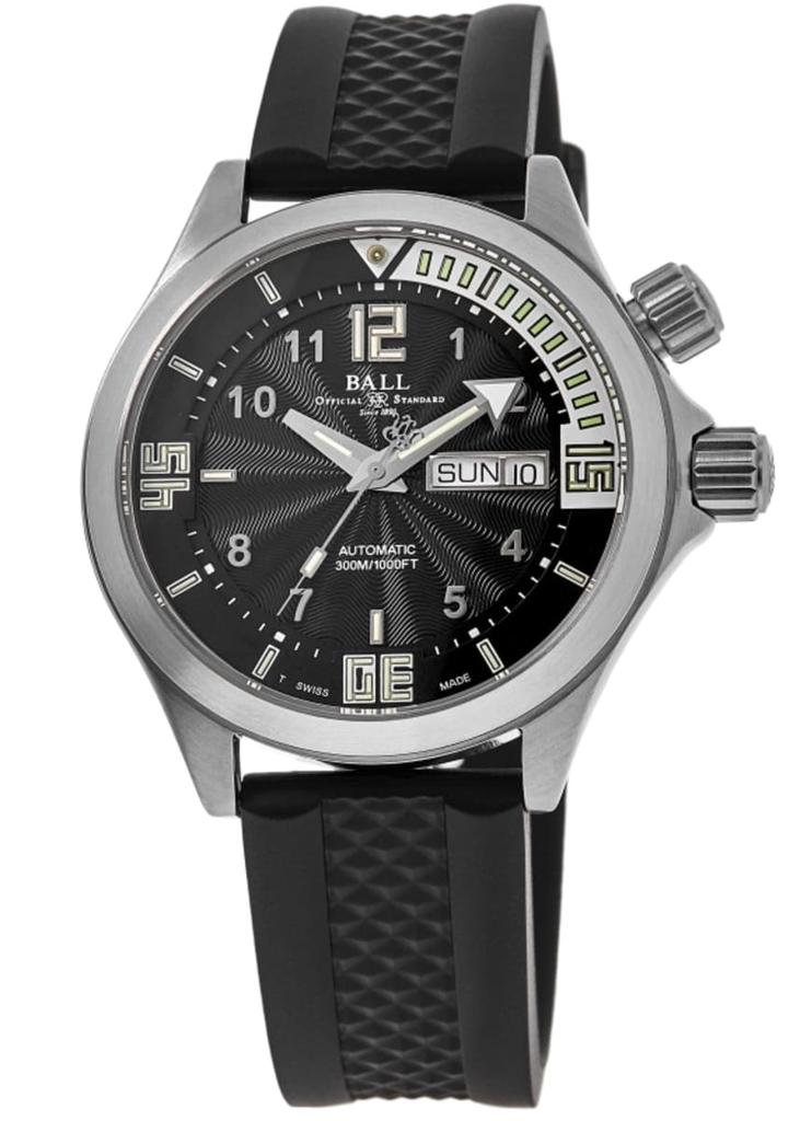 BALL Watch Engineer Master II Diver Automatic Black Dial Rubber Strap Men's Watch DM2020A-PA-BKWH