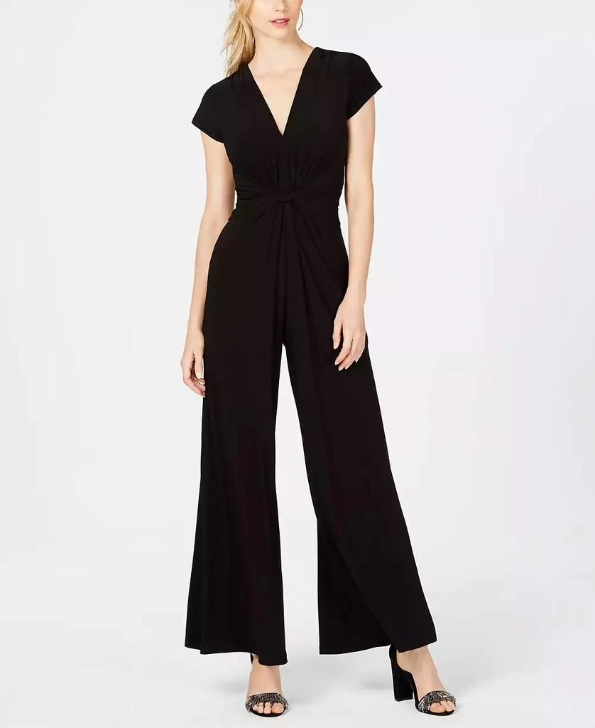 Vince Camuto Twist-Front Plunge Jumpsuit 1