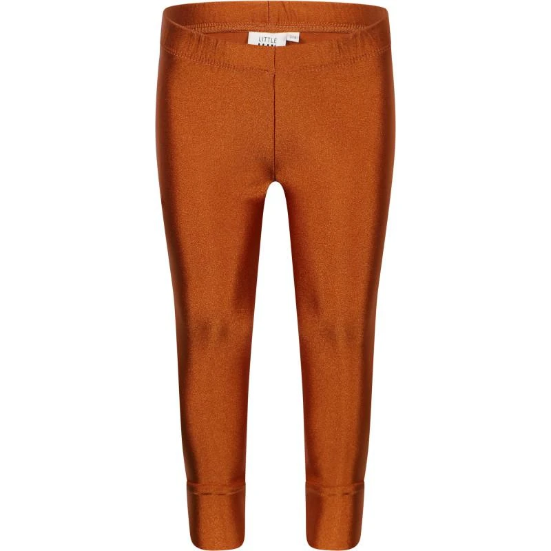 Little Man Happy Shimmering leggings in bronze 1