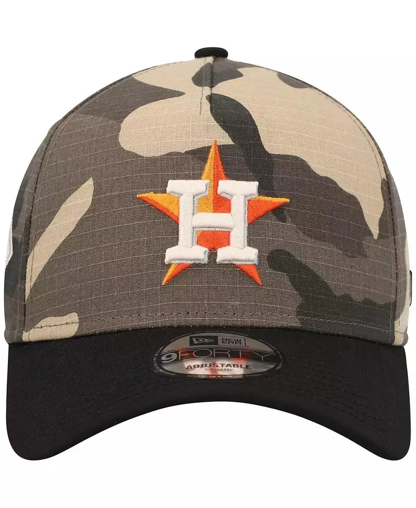 New Era Men's Houston Astros Camo Crown A-Frame 9FORTY Adjustable Hat 3