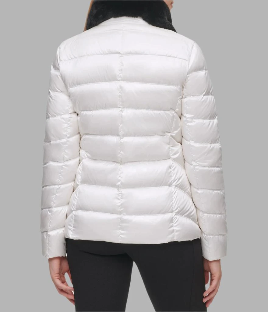 Karl Lagerfeld Paris SHORT FUR TRIMMED PUFFER 2