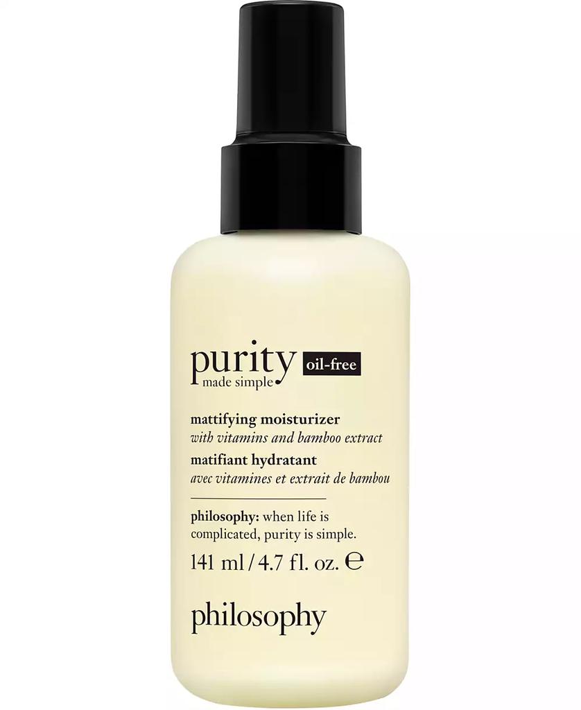 philosophy Purity Made Simple Oil-Free Mattifying Moisturizer, 4.7-oz.