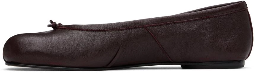MAISON MARGIELA Burgundy Tabi New Ballerina Flats 3