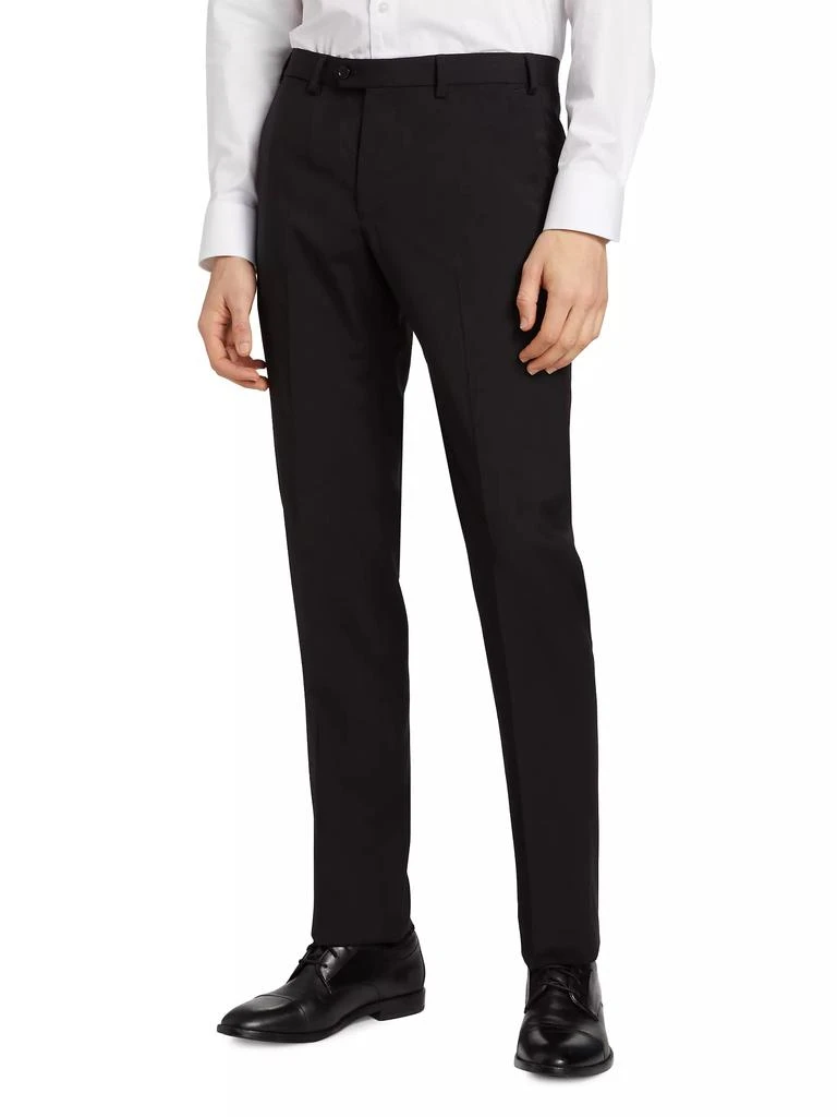 Emporio Armani Wool Crease-Front Trousers 4