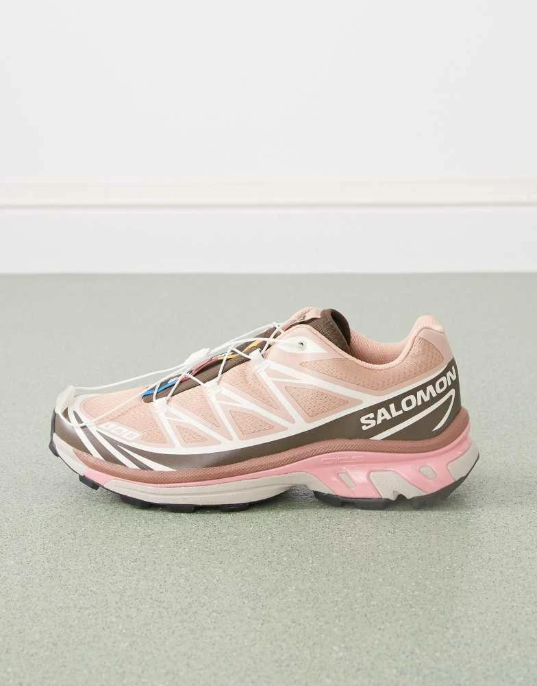 Salomon Salomon XT-6 trainers in pink and brown 2