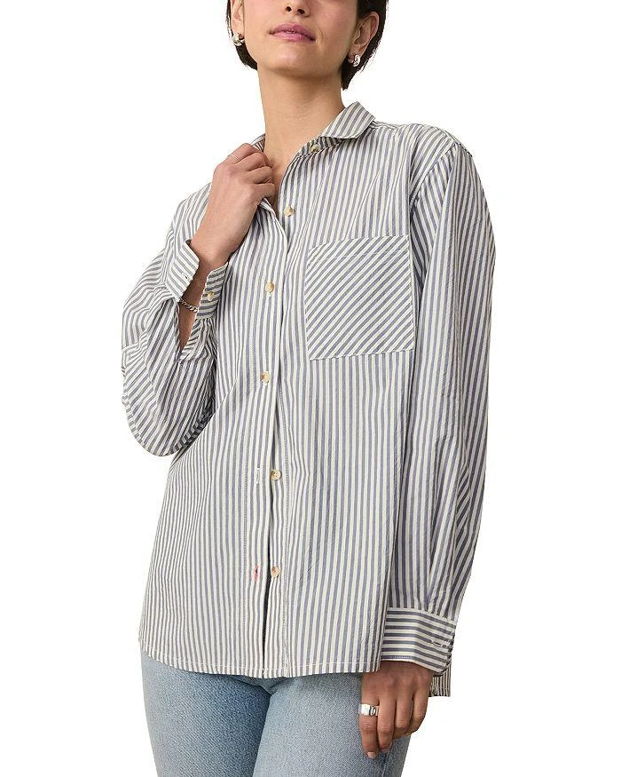 Marine Layer Jane Cali Poplin Stripe Shirt 1