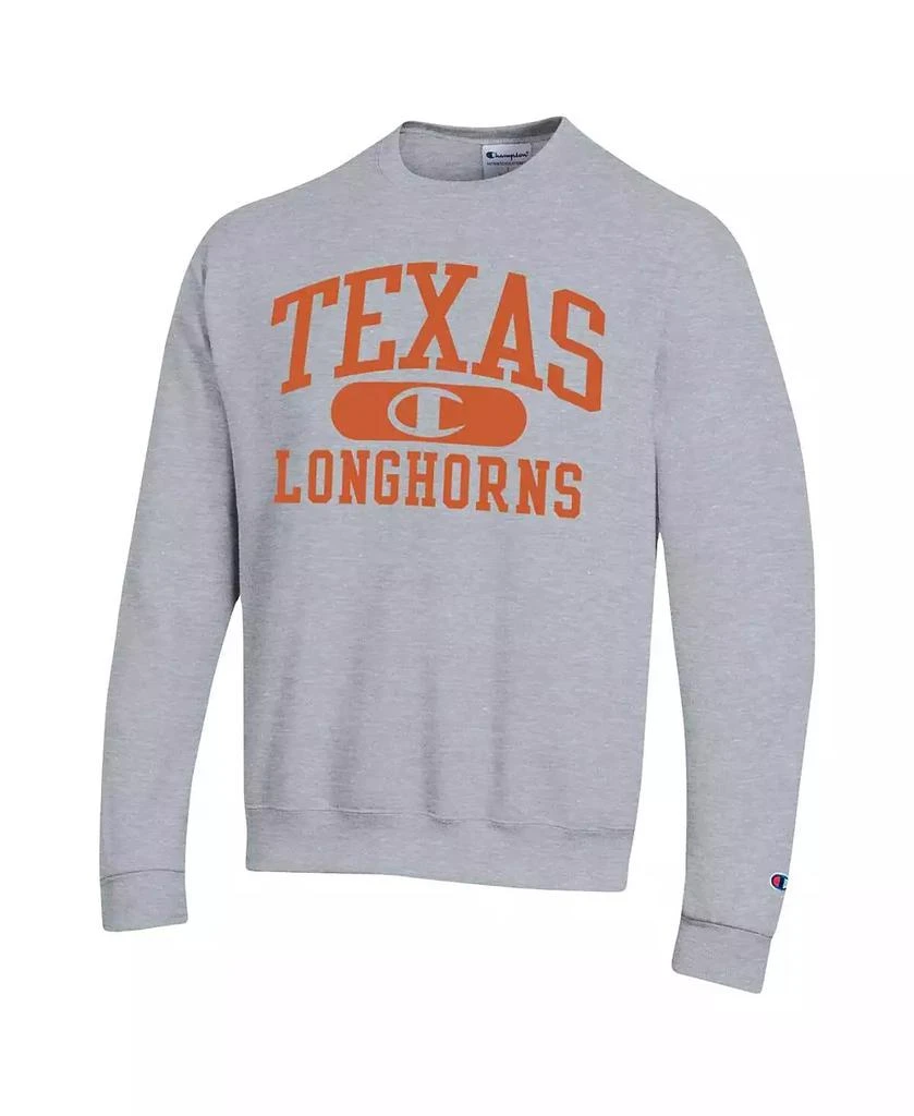 Champion Men's Heather Gray Texas Longhorns Arch Pill Sweatshirt 3