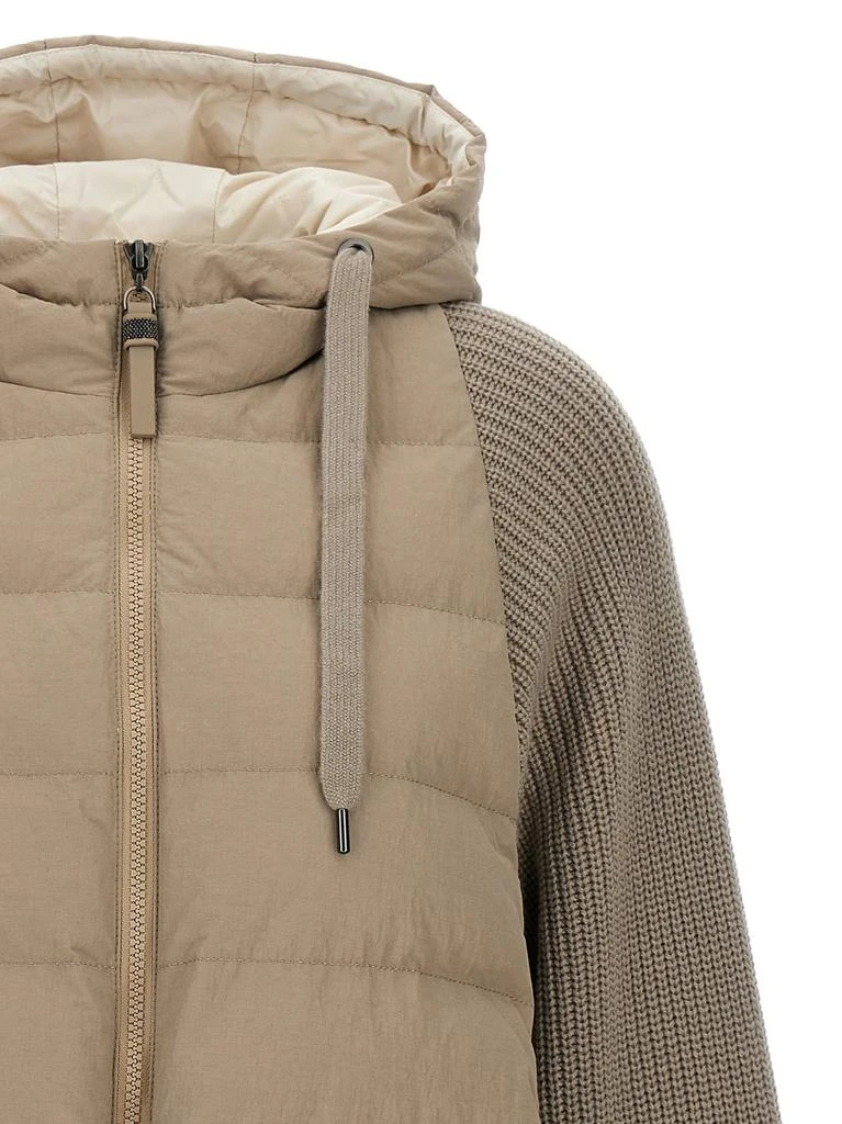 Brunello Cucinelli Brunello Cucinelli Zip-Up Hooded Puffer Jacket 3