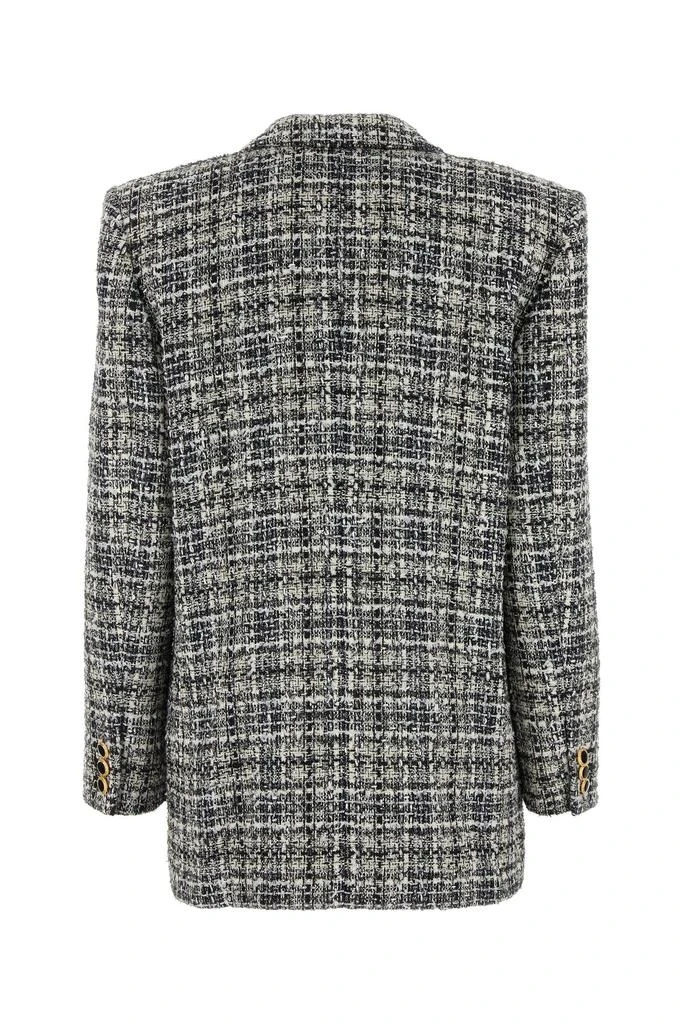 Alessandra Rich Embroidered tweed oversize blazer 2