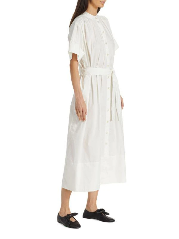 Co Gathered Maxi Shirt Dress 3