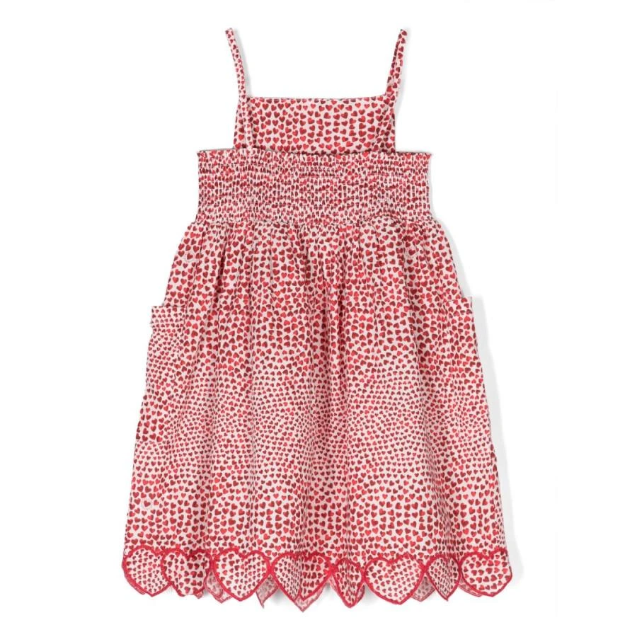 Stella McCartney Kids Heart-Printed Cotton Midi Dress 2