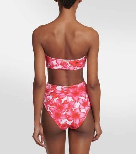 Alexandra Miro Carlotta printed bandeau bikini top 3