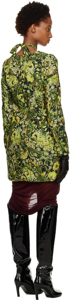 Dries Van Noten Green Cut-Out Minidress 3