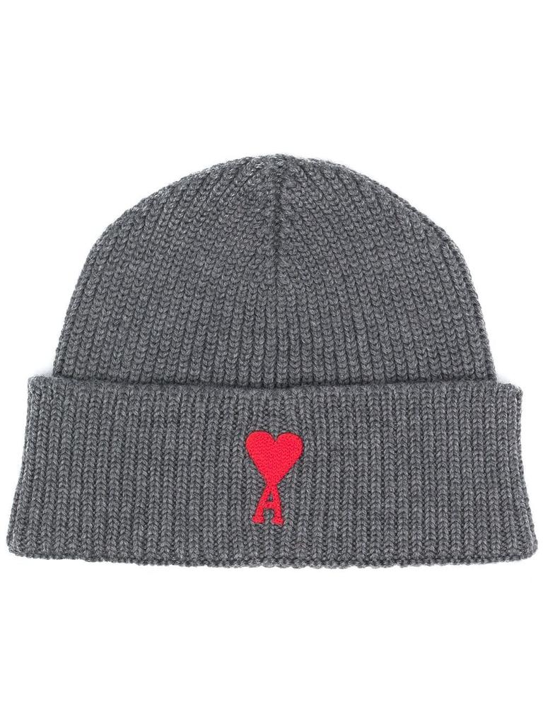 Ami Paris Ami De Couer black hat - Hats - BeyondStyle