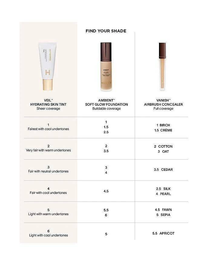 HOURGLASS Veil Hydrating Skin Tint 17