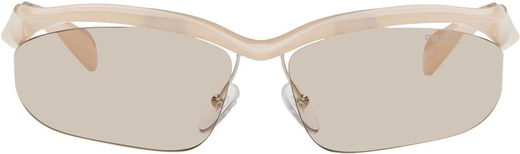 Prada Pink Twisted Frame Sunglasses 1