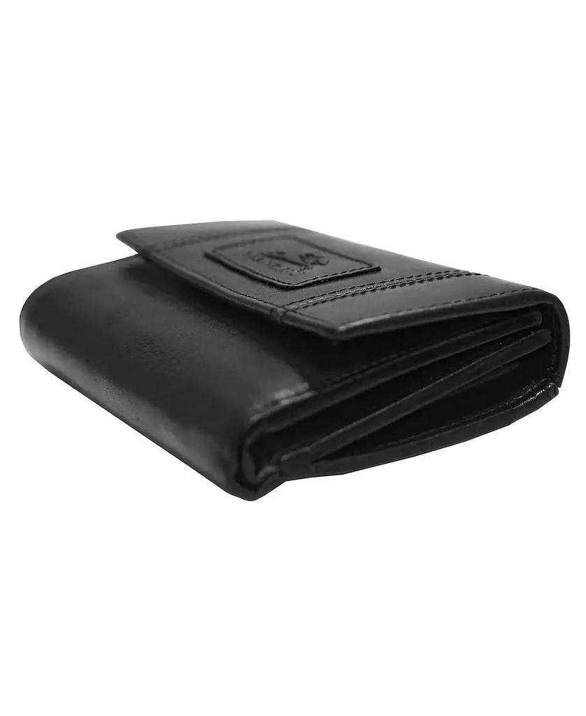 Mancini Leather Goods Casablanca Collection RFID Secure Ladies Small Clutch Wallet