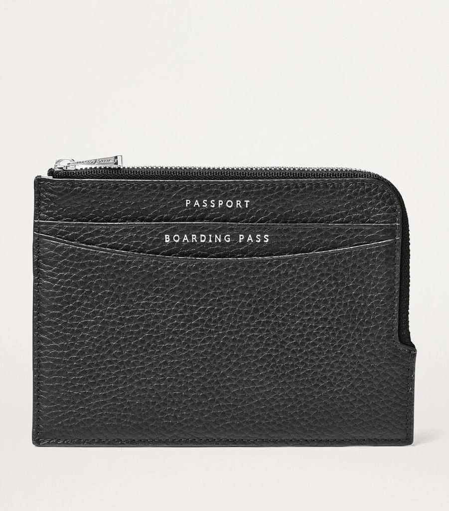 Aspinal of London Leather Zipped Travel Wallet 2