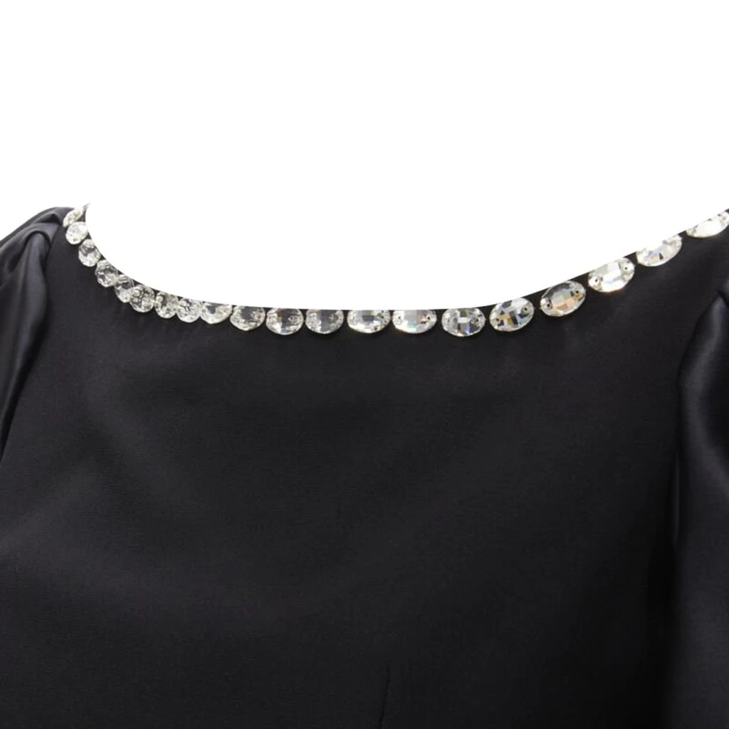 RASARIO crystal embellished neckline puff balloon sleeves dress 2
