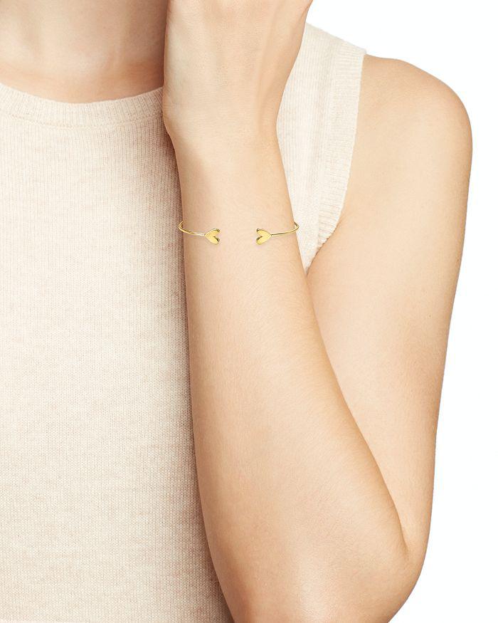 Argento Vivo Heart Cuff Bracelet