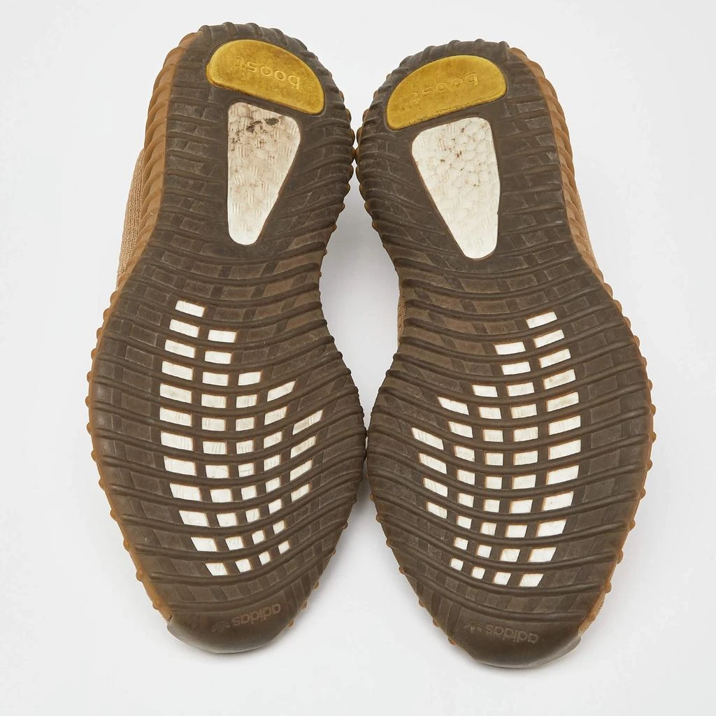 Yeezy x Adidas Brown Knit Fabric Boost 350 V2 Earth Sneakers  display picture 1