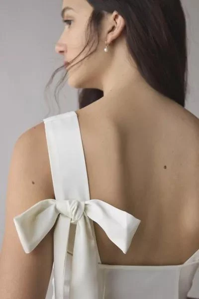 Urban Outfitters UO Bri Double Bow Satin Mini Dress 2
