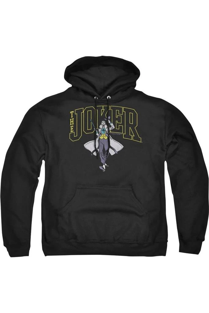 Gildan Batman Joker Varsity On Black Adult Pull Over Hoodie / Hooded Sweatshirt 1