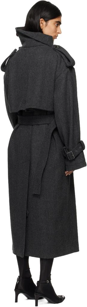 Acne Studios Gray Belted Coat 3
