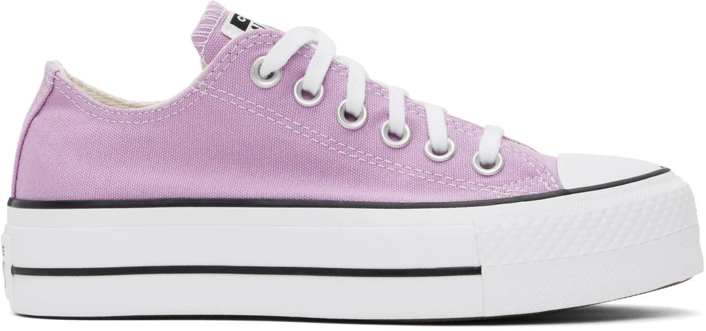 Converse Purple Chuck Taylor All Star Lift Platform Low Top Sneakers 1