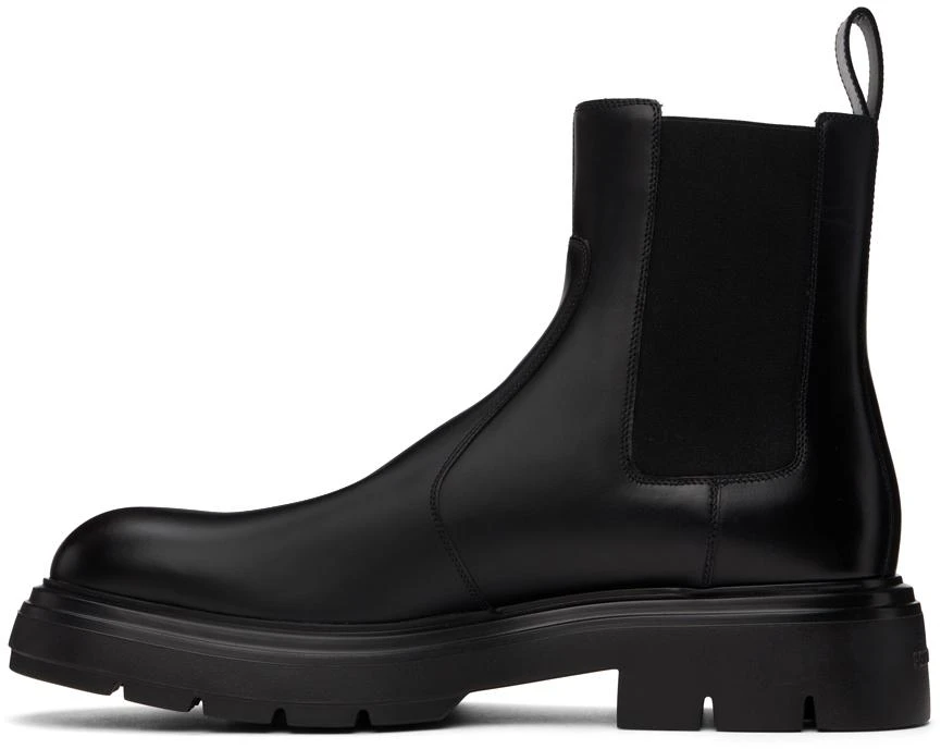 Salvatore Ferragamo Black Embossed Chelsea Boots 3