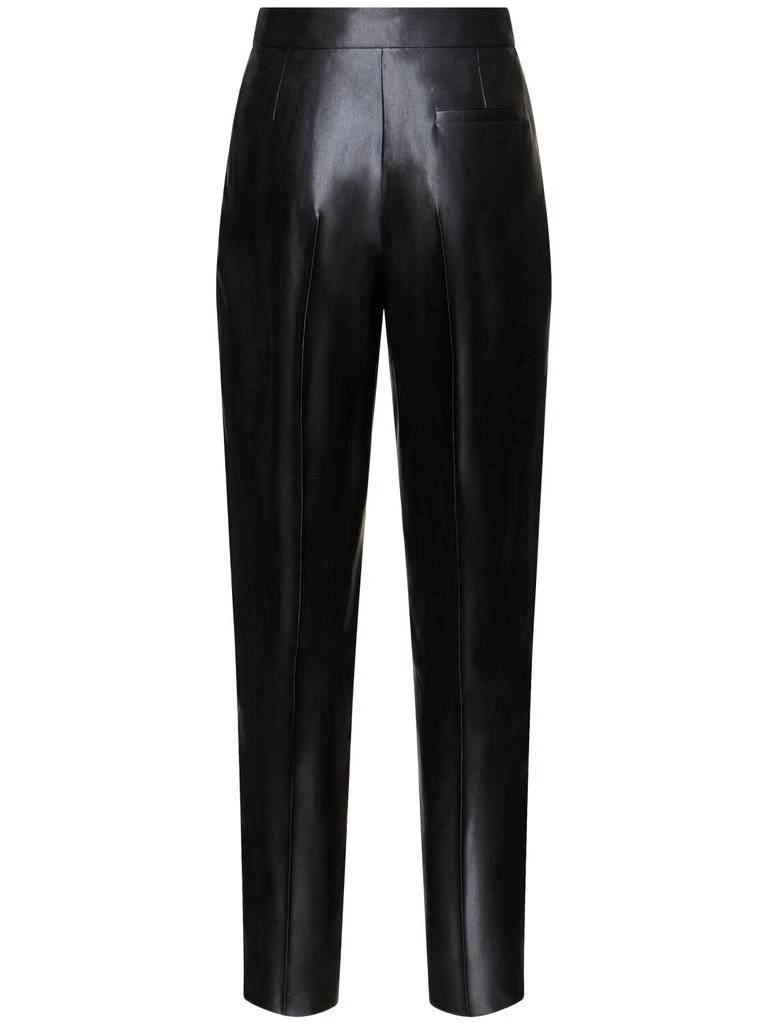 Giorgio Armani Silk & Linen High Waist Straight Pants 4