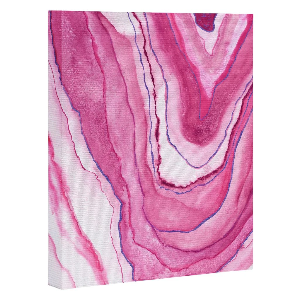 DENY Designs Viviana Gonzalez Agate Inspired Watercolor 08 Art Canvas 1
