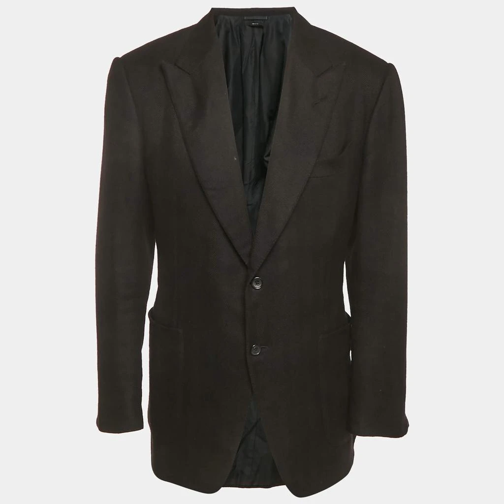 Tom Ford Tom Ford Black Silk Blend Single Breasted Blazer XXL 1