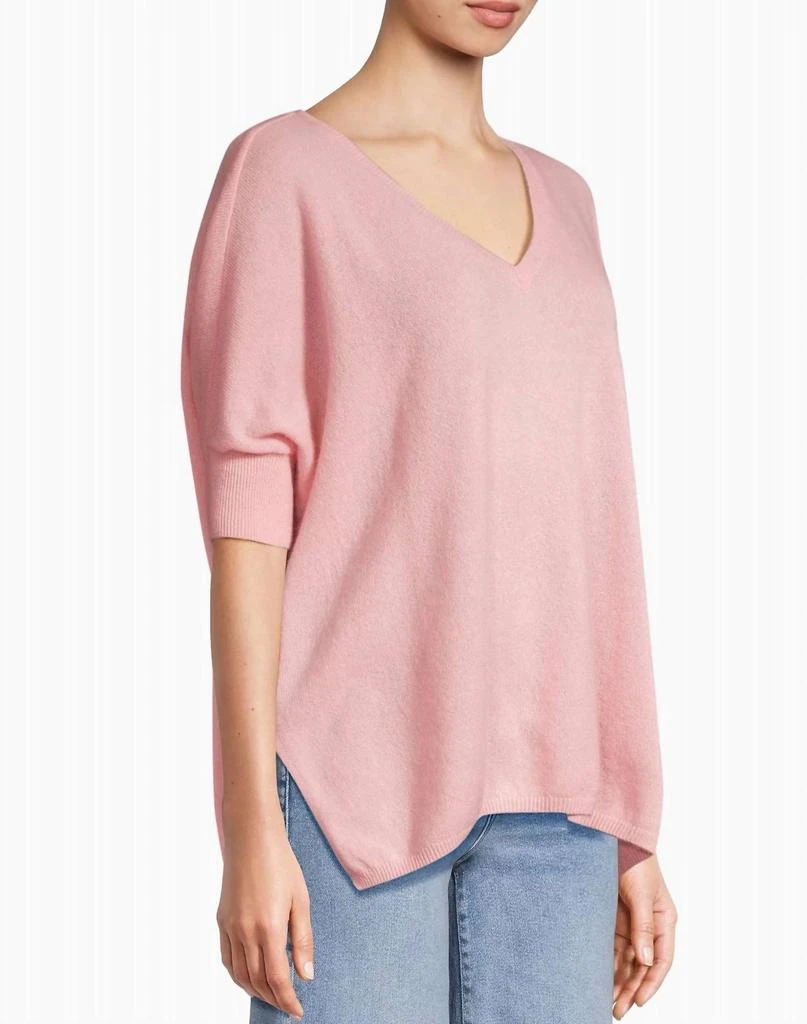 Minnie Rose Cashmere Pow Pow Sweater In Pink Pearl 2
