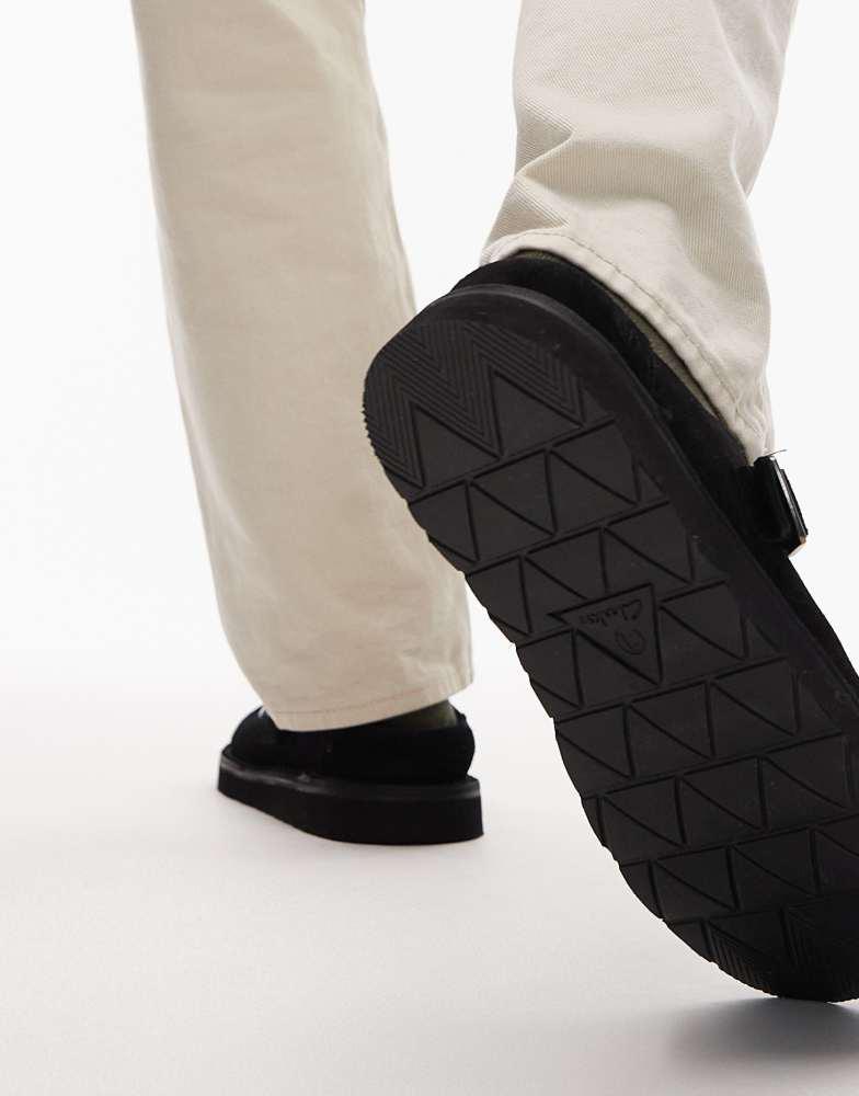 Clarks Clarks Solsbury mule in black suede - Sandals - Compare