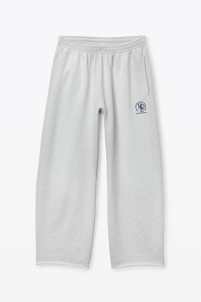 Alexander Wang Unisex Logo Oversized Cotton Terry Sweatpants