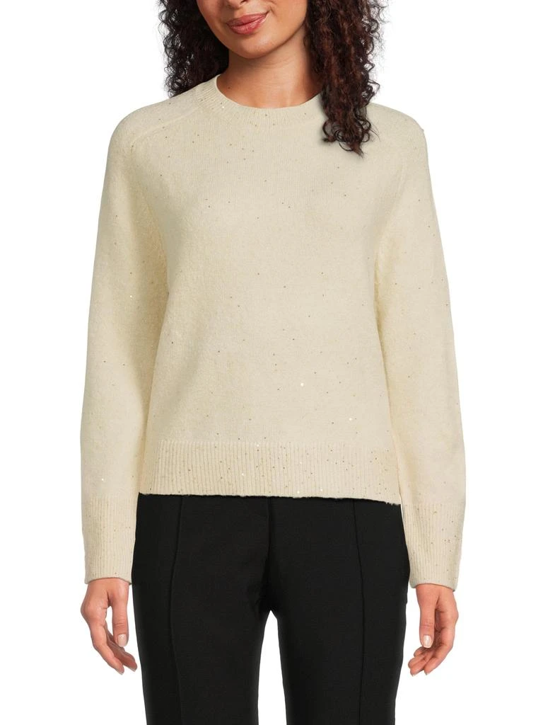 DKNY Lurex Crewneck Sweater