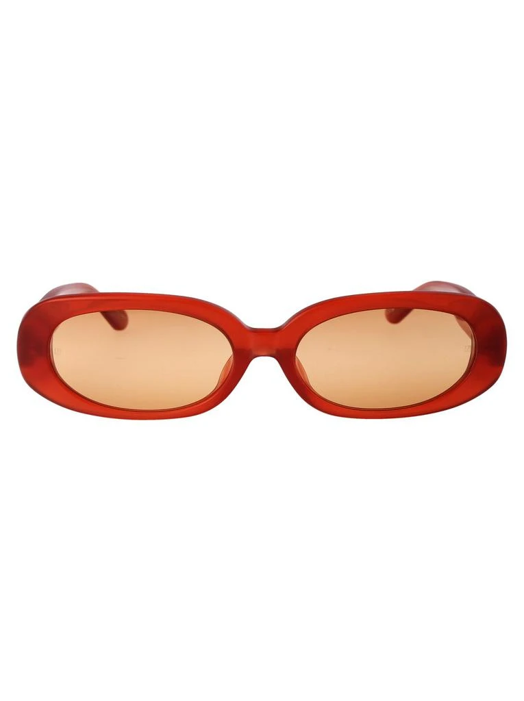 Linda Farrow Linda Farrow X Rowen Rose Cara Oval Frame Sunglasses 1